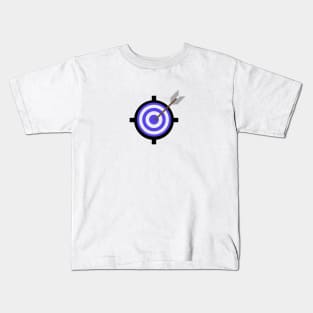 purple black target design Kids T-Shirt